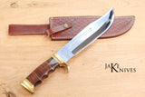 Bowie style hunting knife