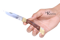 Click to open folding knife