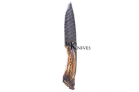 Hunting knife with its Deer antler made handle