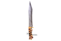 Bowie Style hunting knive with Damascus blade