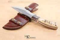 Hunting knife with custom blade form