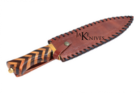 Bowie Style hunting knive with Damascus blade
