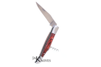 Folding knife with corkscrew