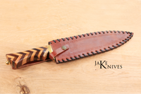 Bowie Style hunting knive with Damascus blade