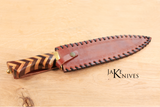 Bowie Style hunting knive with Damascus blade