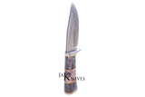 Hunting knife with Damacus blade