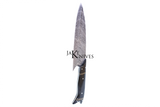 Kitchen knife with it's Damacus blade