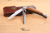 Dual folding knife with a saw