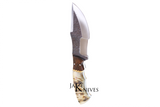 Hunting knife with custom blade form