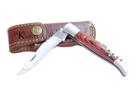 Folding knife with corkscrew