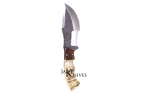 Hunting knife with custom blade form